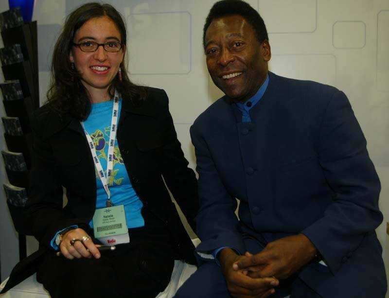 Con Pelé en San Francisco